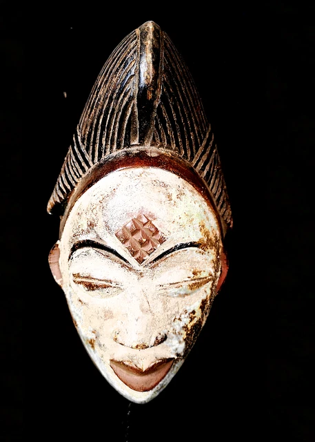 Old Tribal Punu Maiden Spirit   Mask    --- Gabon