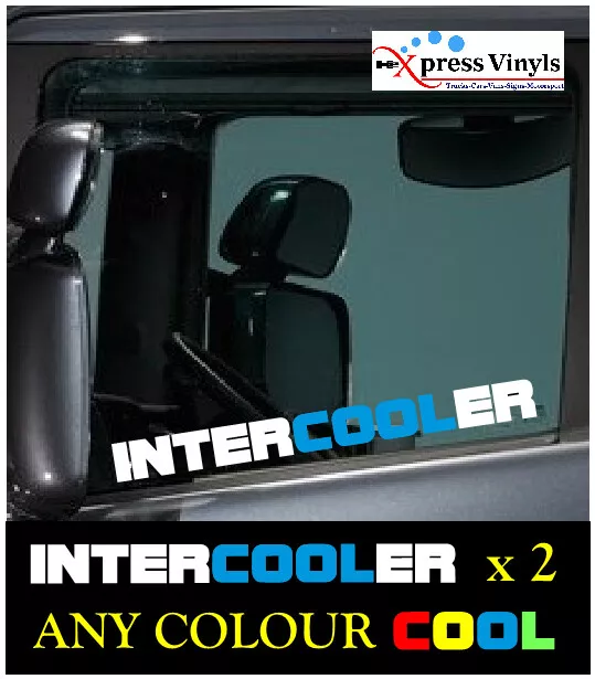 DAF Scania Volvo INTERCOOLER window decals x 2. truck stickers graphics