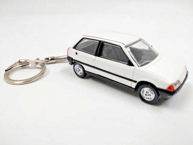 Porte-clés Peugeot 205 GTI 1.9L Rouge Métal 1:54 - Neuf - Idée Cadeau Vintage