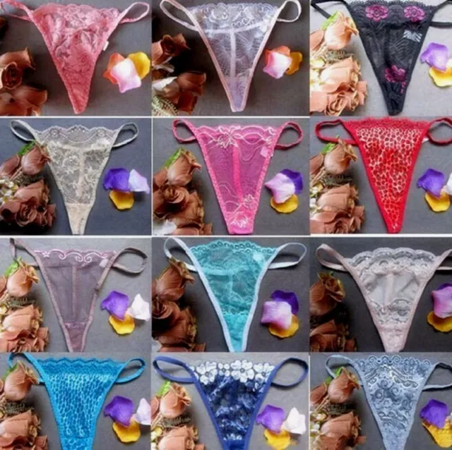 NEW WHOLESALE LOT 30 Pieces Women Thongs G-String Panties