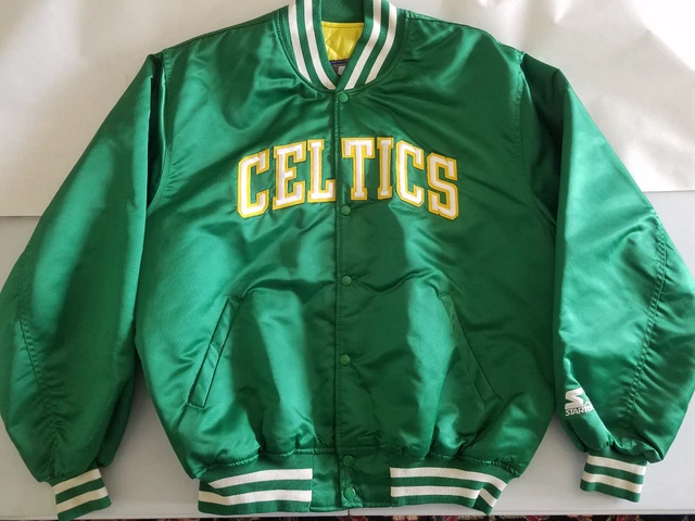 Boston Celtics Starter Satin Bomber Jacket XL Boston Celtics Starter Satin Bomber Jacket XL
