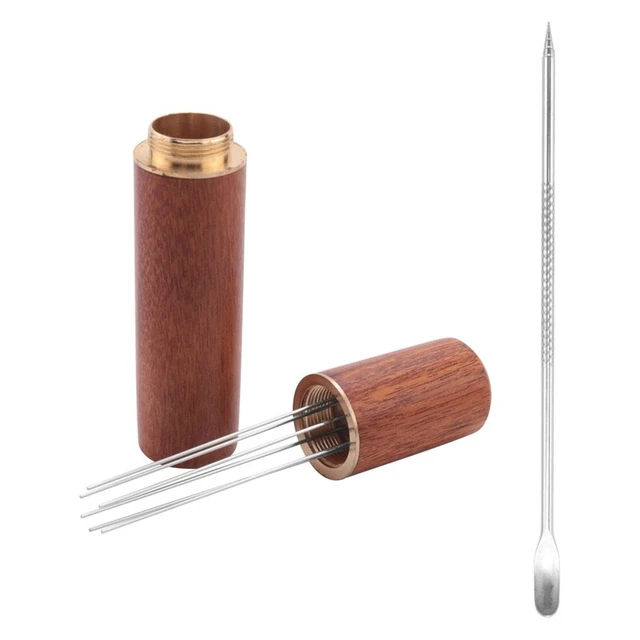 Distributeur à Aiguilles Pour Café Espresso Fockety - 58 Mm, Acier Inox, Profondeur Réglable - Pour Extraction Parfaite