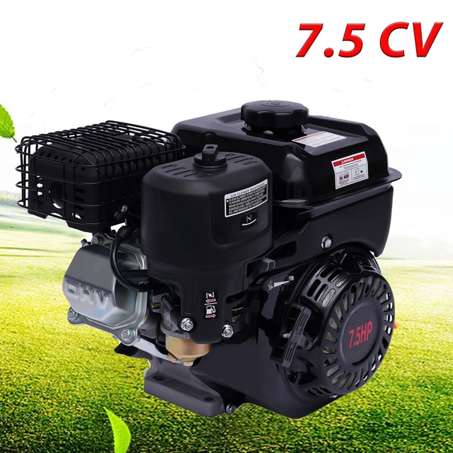 Moteur à Essence 4 Temps 7,5 CV - Pour Go-Kart, Broyeur, Pompe, Usage Industriel, 215 Cc - 5