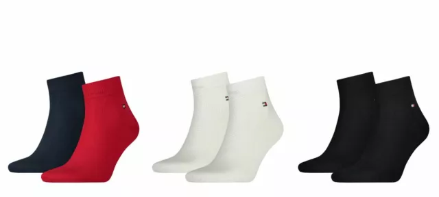 Tommy Hilfiger Uomo Calzini per Scarpe da Ginnastica Thunder Trimestre 2 Paio