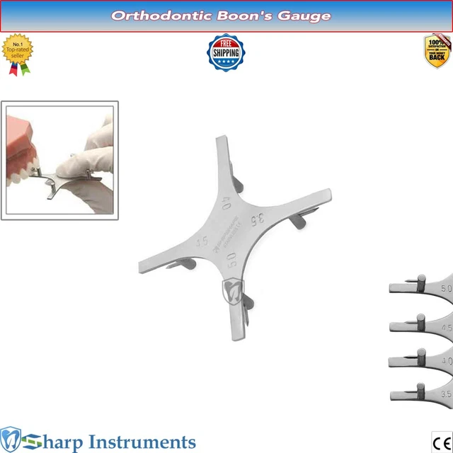 Strumento Ortodontico Boone Gauge – Staffa Per Posizionamento Brackets Dentistico