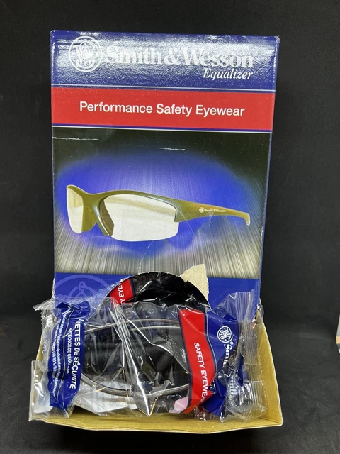 Smith & Wesson Equalizer Safety Glasses Gun Metal Frame Indoor/Outdoor Lens