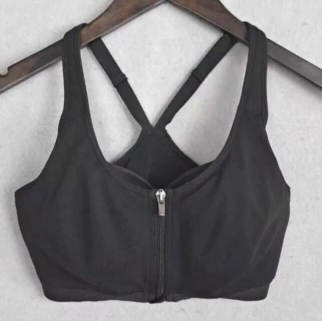 VICTORIAS SECRET SPORT Bra Knockout Zip Front T Strap Back Support Womens  34DDD £26.70 - PicClick UK