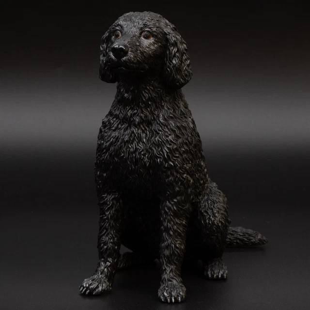 Labradoodle Statue Sitting Urn/Figurine,