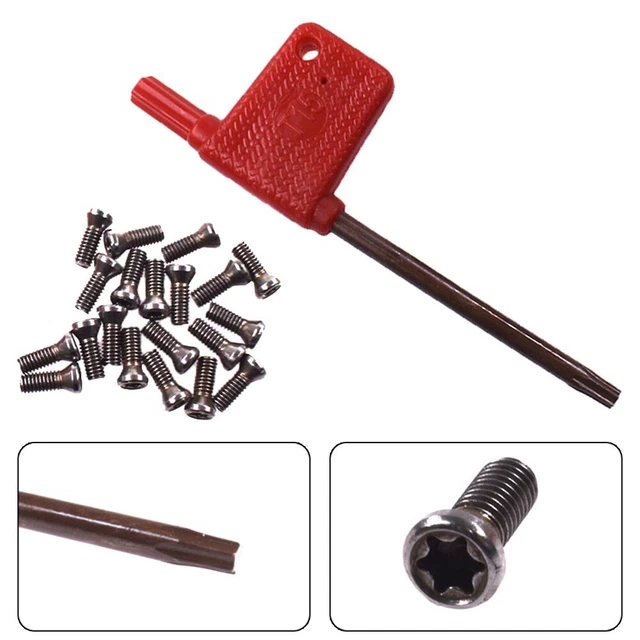 20 pièces vis Torx M3 5 x 10 mm pour remplacer les inserts en carbure utilisati