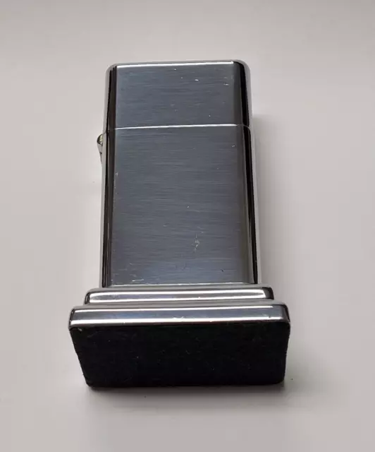 Vintage Zippo 1950s Barcroft #3 High Polish Chrome Table Lighter | VERY RARE |