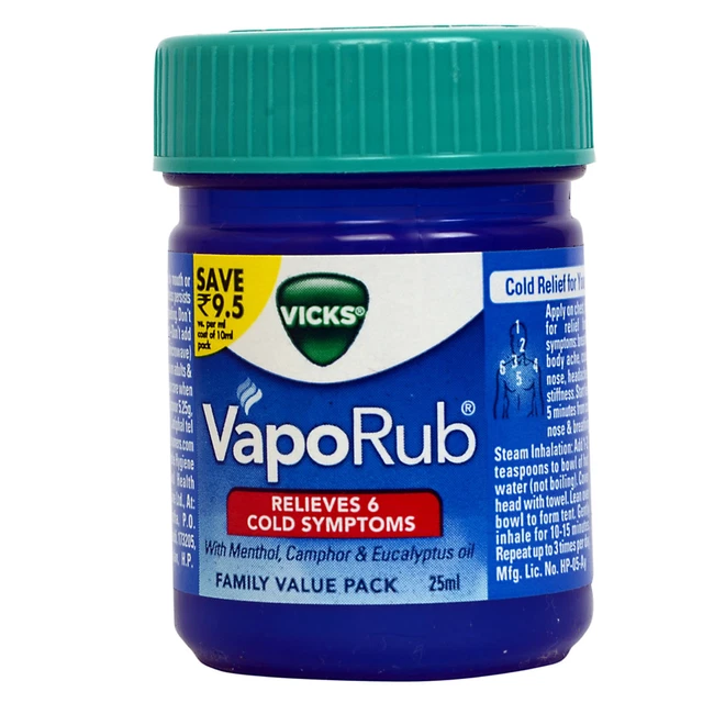 Vicks Vaporub Original Ointment - 25 ml