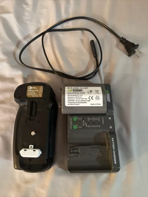 Nikon MB-D18 Multi-Power Battery Grip for Nikon D850 W/ Wasabi Power Bat/charger