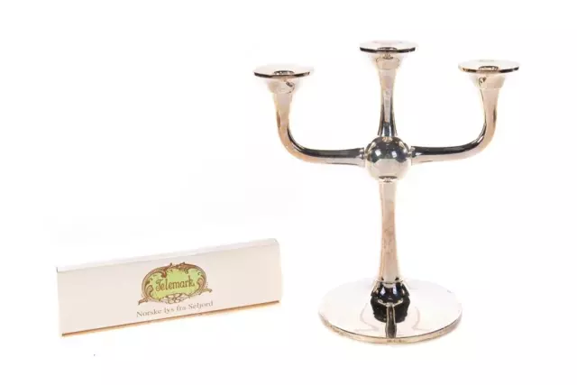 Karl Jorgen Otteren .835 Silver Candleabra