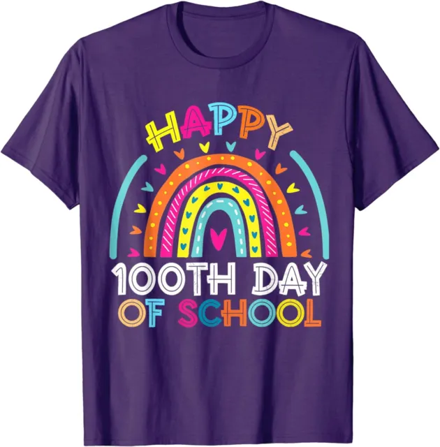 Happy 100th Day Of School Teacher Kids 100 Days Unisex T-Shirt