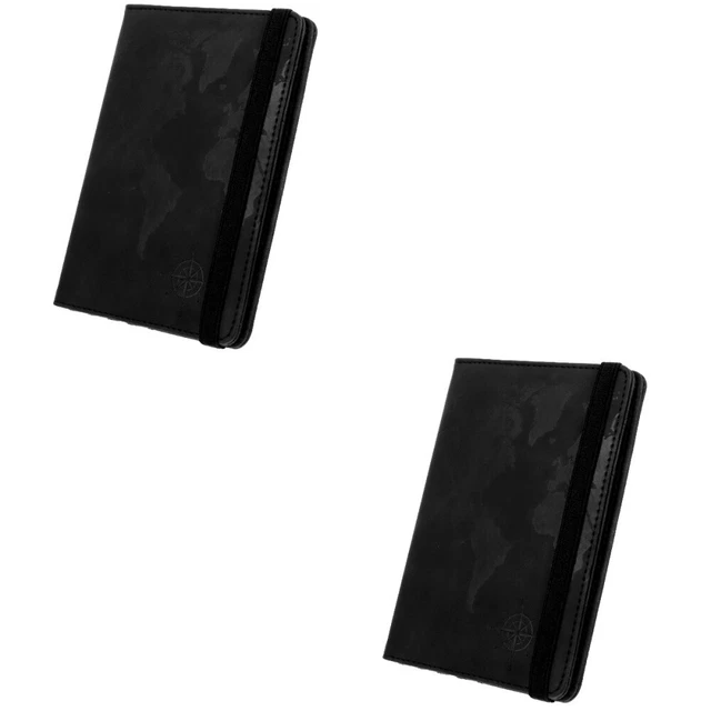 2 Count Pochette De Passeport Sangle Portefeuille Homme Voyage