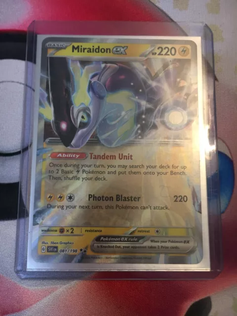 Pokemon TCG MIraidon EX Scarlet & Violet Double Rare #081/198 NM