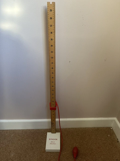Vintage Singer Skirt Maker Hem Marker Ruler 1965