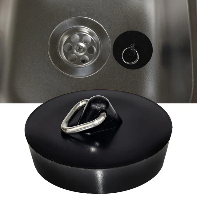 Versatile tappo lavandino in gomma per tutte le dimensioni lavandino e scarico facile da installare