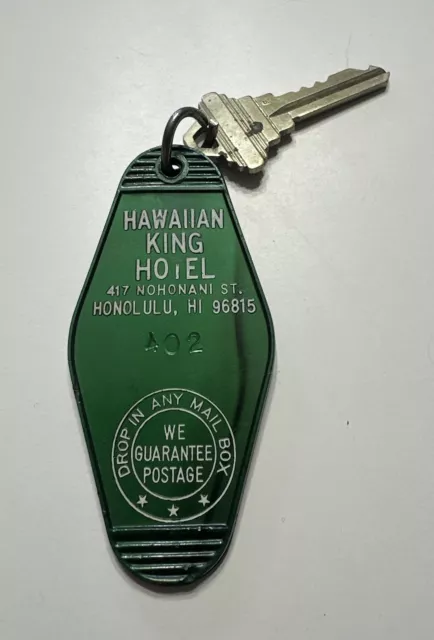 Hawaiian King Hotel  Room Key And Fob Honolulu HI