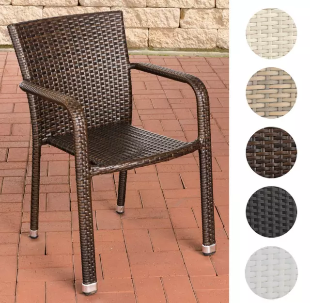 STAPELSTUHL LEONIE GARTENSTUHL Rattan Gartensessel Stapelbar