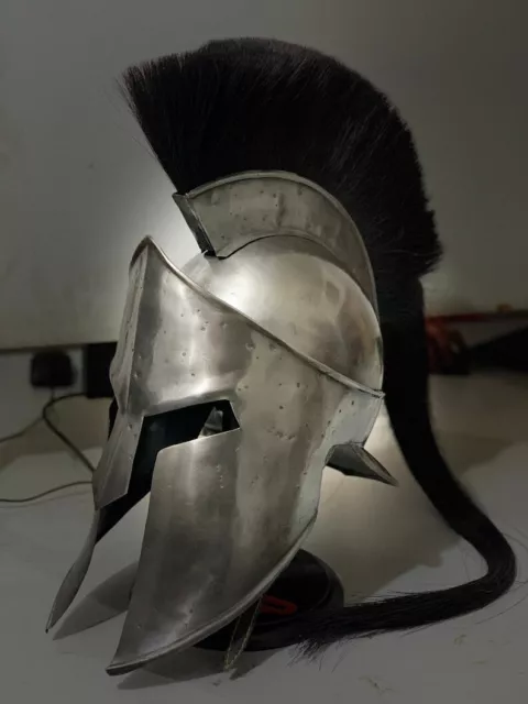 Spartan Helmet Knight Leonidas 300 Movie King Medieval Roman Greek Roman Armour