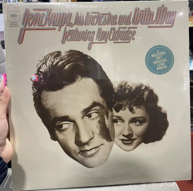 Gene Krupa His Orchestra Anita O'Day Featuring Roy Eldridge 2x LP Columbia new