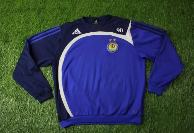 Dynamo Kiev Ukraine # 90 2007/2008 Football Sweatshirt Training Adidas Size M