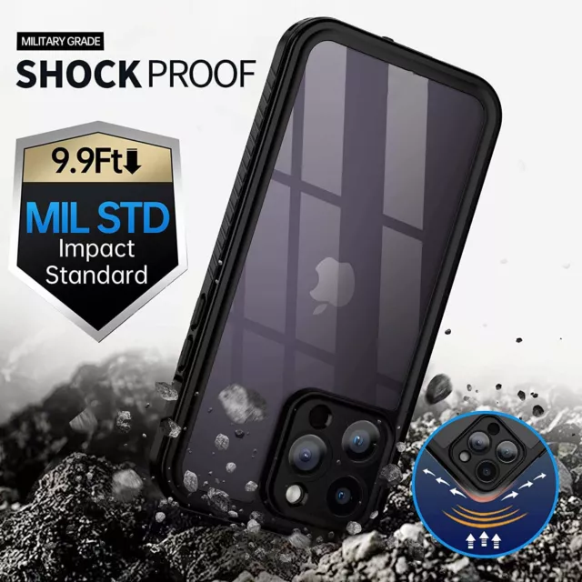 Waterproof Case For iPhone 15 14 Pro Max Plus Tough Shockproof Heavy Duty Cover 3