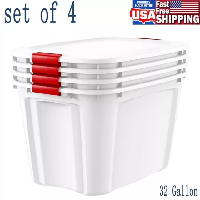 6Qt Storage Box Plastic Container Organizer Titanium, Set of 40, 14“x 8”x 4  7/8” 