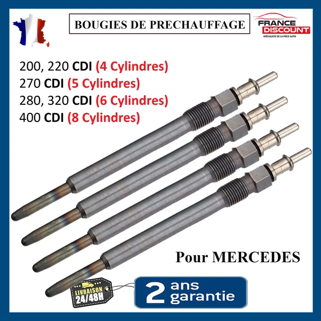 BOUGIE DE PRÉCHAUFFAGE Pour Mercedes Clk Cls GL GLK ML R S 320 V6 Cdi 224ch EUR 15,90 - FR
