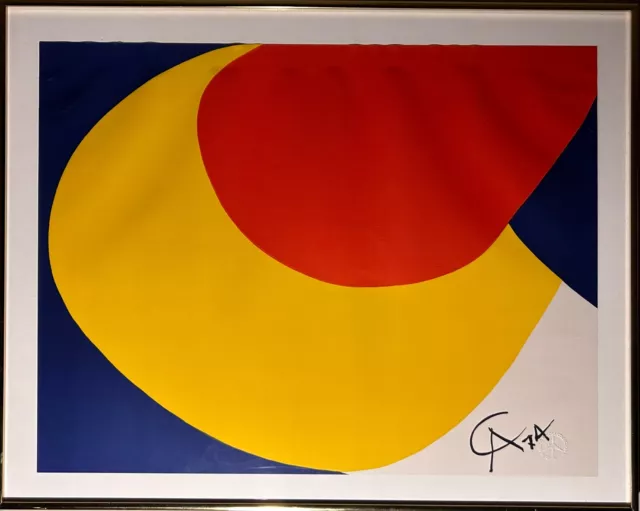 Convection by Alexander Calder Braniff Airlines 1974 Litho Print 20x26, COA