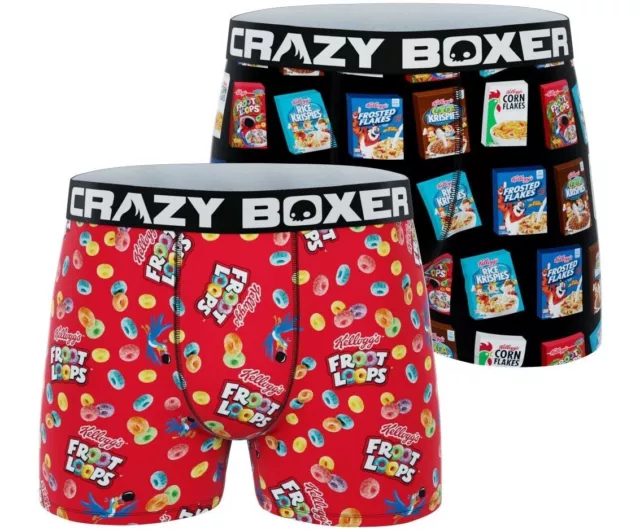 CRAZY BOXER MENS Kellogg's Collection CORN FLAKES Print Underwear Boxer  Brief $16.00 - PicClick