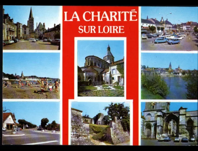 LA CHARITE-sur-LOIRE (58) MONUMENTS & Bords de LOIRE vers 1980