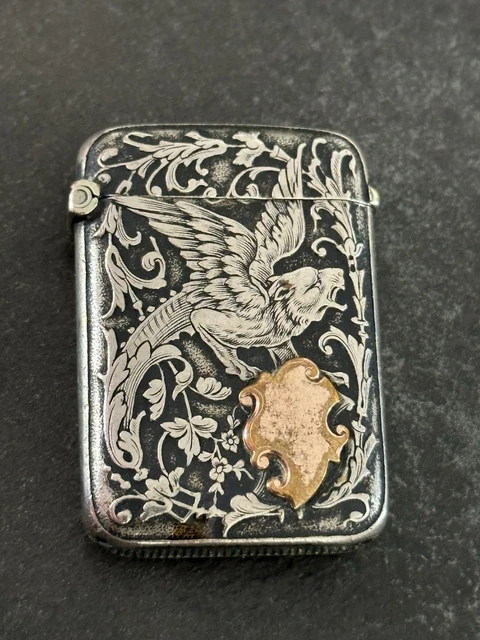 ANCIEN PYROGÈNE EN Argent Fin XIX eme Siècle À Décors Floral Et D’un Griffon EUR 89,00 - PicClick FR