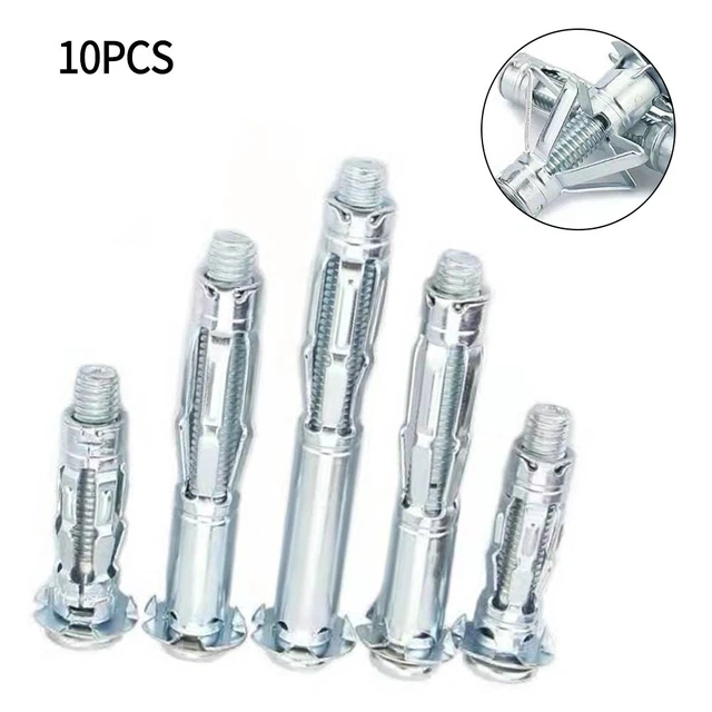 HEAVY DUTY METAL Anchors for Cavity Walls Pack of 10 Spring Loaded ...