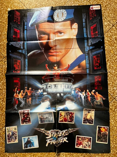 POSTER STREET FIGHTER Completo di figurine 57x85 Merlin