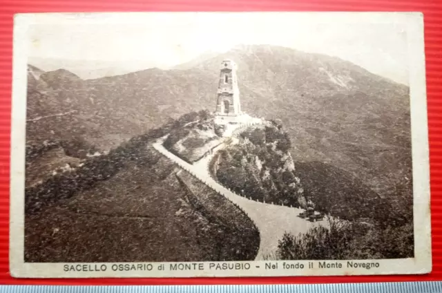 Sacello Ossario di Monte Pasubio -cartolina -f.p.- viag.1938