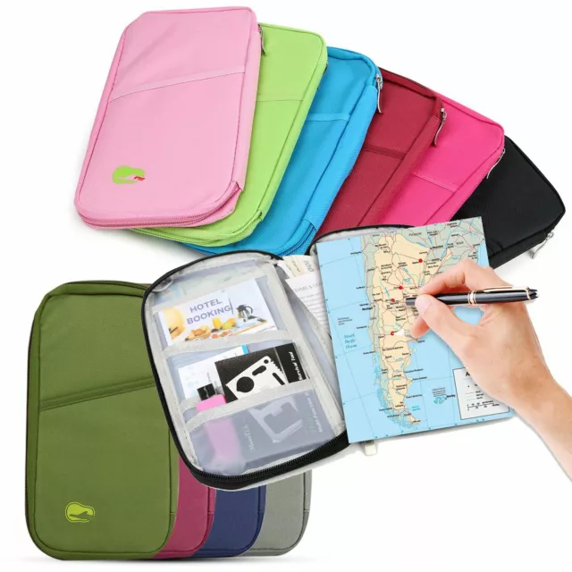 Travel Passport Wallet Credit ID Card Cash Wallet Purse Holder Case Document Bag 2