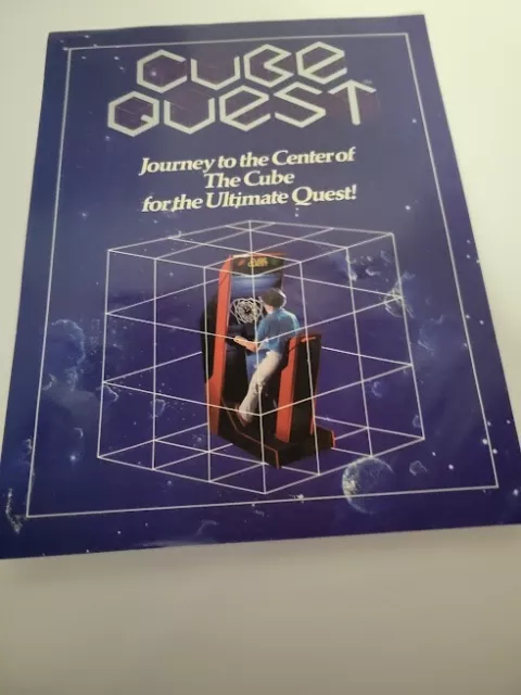 Flyer  SIMUTREH=CUBE QUEST= Arcade Video Game advertisement original see pic