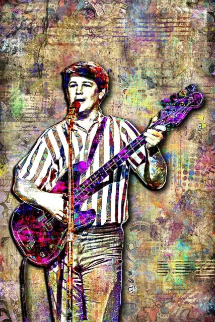 BEACH BOYS Brian WILSON 12x18in Poster Brian Wilson Tribute Print Free Ship US