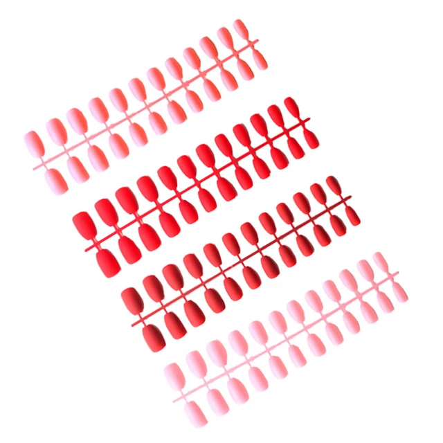 96 pz punte unghie finte in plastica fai da te punte unghie false