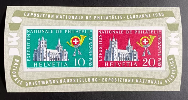 Schweiz Nationale Briefmarkenausstellung Lausanne Mi Block 15 postfrisch/** MNH