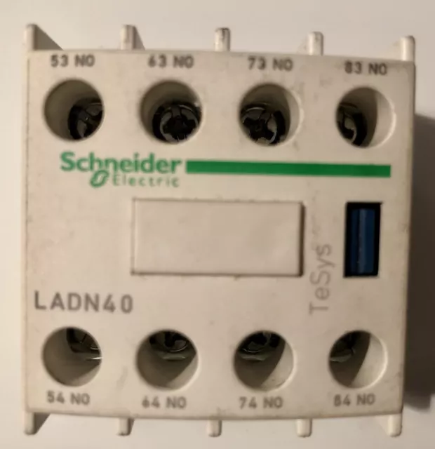 LADN40 Blocco contatti ausiliario - 4NO, 4 contatti, 10A - 038443 Schneider elettrico
