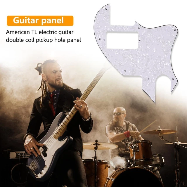 Electric Guitar Pickguard TL Style for US Standard Tele Telecaster (White)