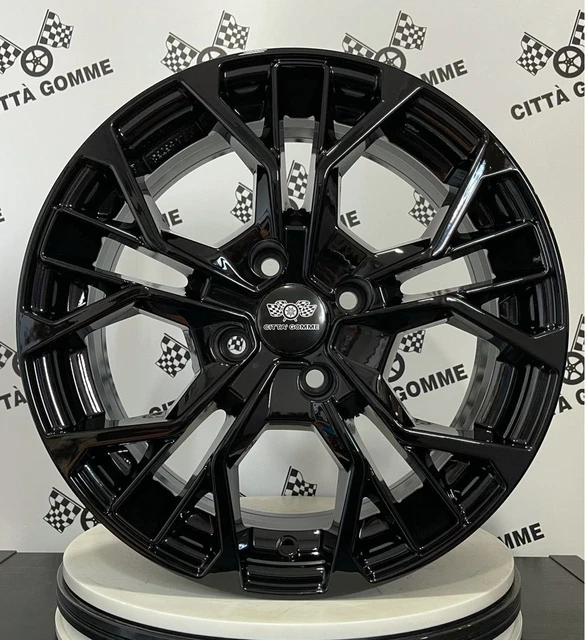 Kit De 4 Jantes Alliage 7Jx17" Pour Abarth 500/595/695 - Modèle Esseesse - Noir Mat - Neuf