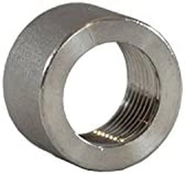 3/8" .375" in Inch NPT 316 Stainless Steel Threaded Half Coupling Weld on Pipe T
