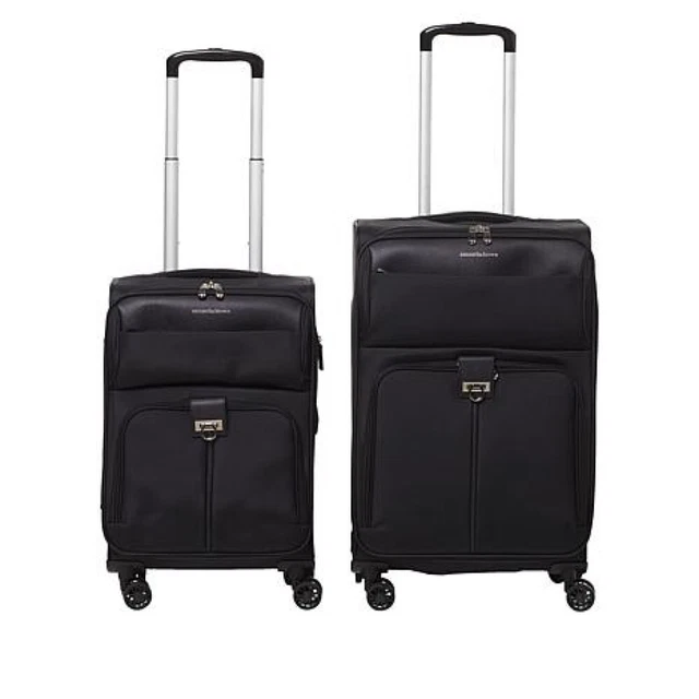 Samantha Brown 2 Piece Luggage Set- 22" & 26" Spinners-Black-NWT