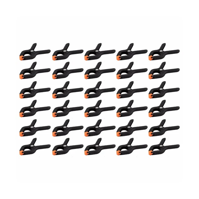 Wideskall 2.7" inch Mini Nylon Plastic Spring Clamps - Pack of 30