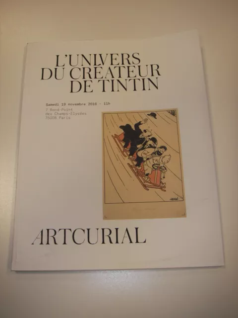 Catalogue vente L'UNIVERS DU CRÉATEUR DE TINTIN HERGÉ