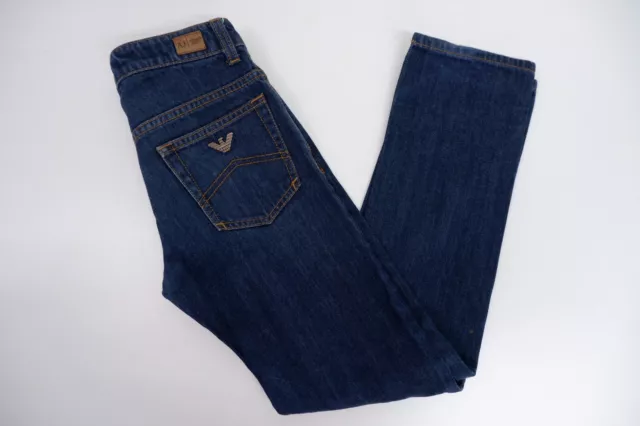 Jeans Armani Junior Ragazzi Slim Fit Età 9 Anni Blu Scuro Lavaggio